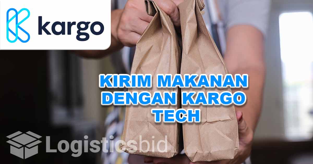 Ilustrasi paket makanan dikirim kargo tech