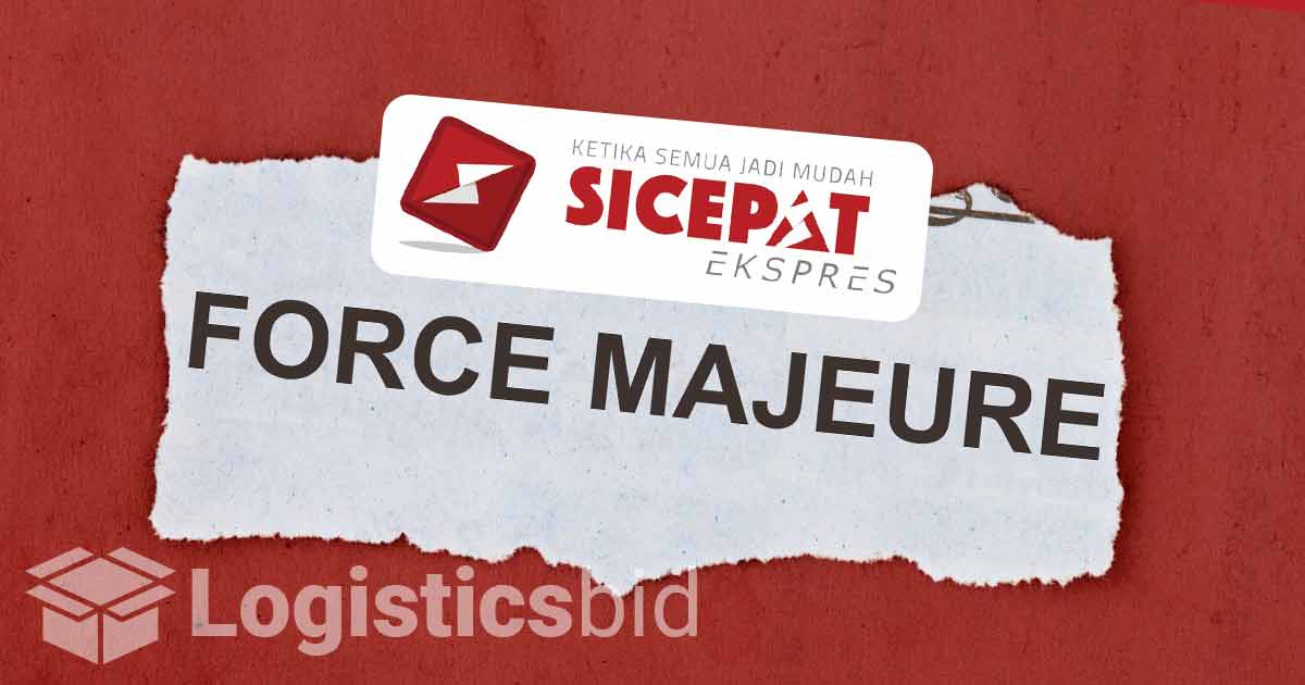 Tulisan Force Majeure Diatas Paket Sicepat