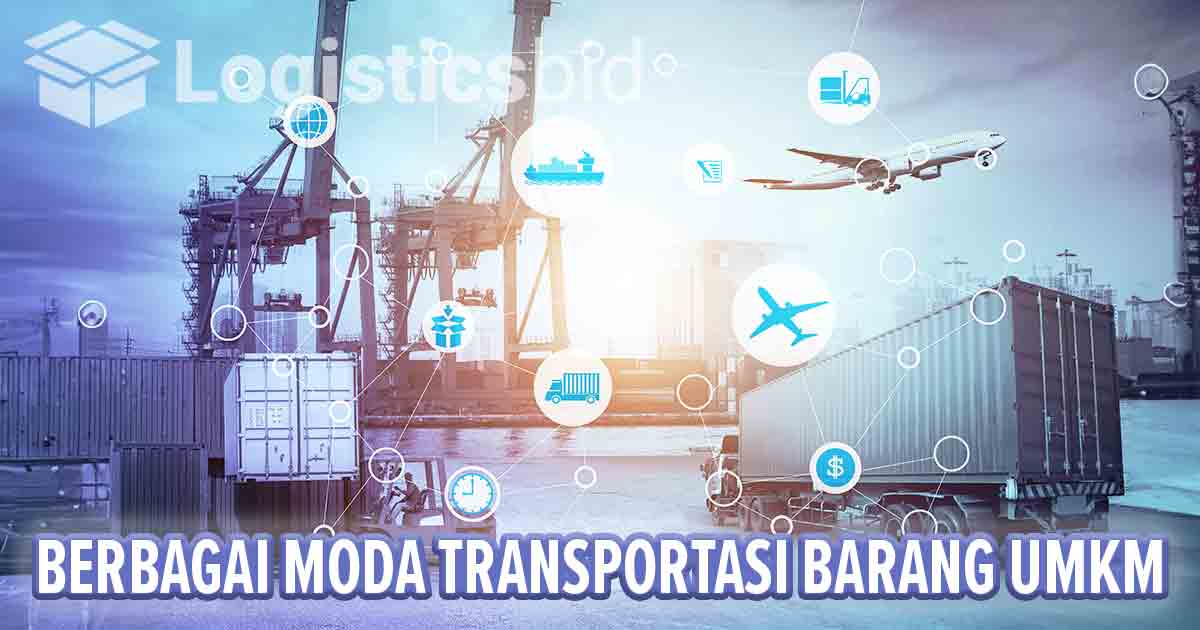 Ilustrasi berbagai moda transportasi barang