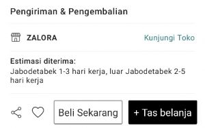 paket dikirim zalora